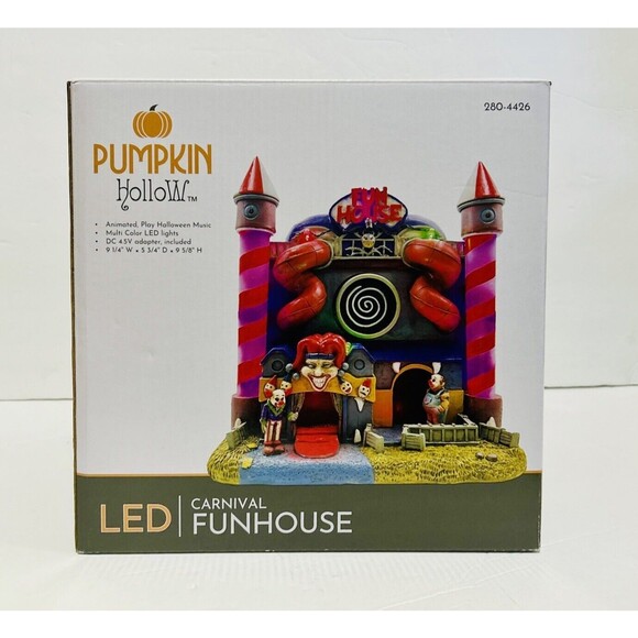 Carnival Funhouse Clown Theme Spooky Halloween Village 2024 by Pumpkin Village - Picture 2 of 8